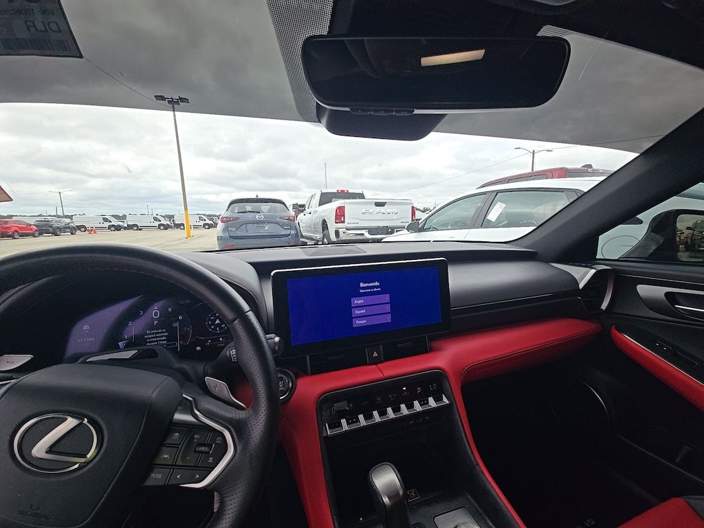 Used 2026 Lexus IS 350 F Sport Package/Technology Package/Panoramic View Monitor/Power tilt-and-slide moonroof/Radiant Red NuLuxe® and Satin trim/ Intuitive Parking Assist with Auto Braking Sedan