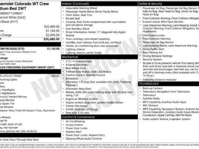 2026 Chevrolet Colorado Work Truck - Photo 35