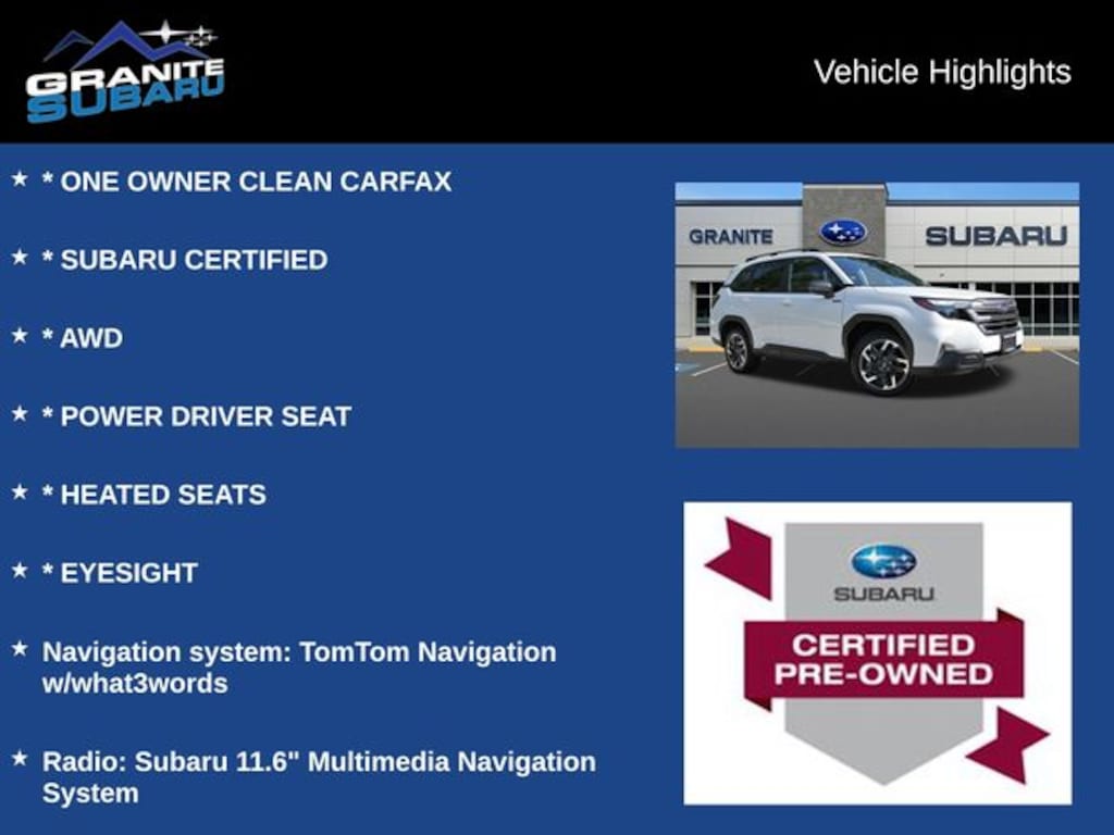 Used 2025 Subaru Forester Hybrid Premium SUV