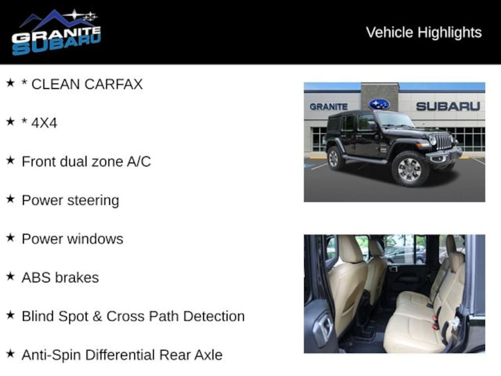 Used 2018 Jeep Wrangler Unlimited Sahara SUV