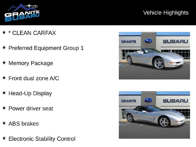 Used 2004 Chevrolet Corvette Base Convertible