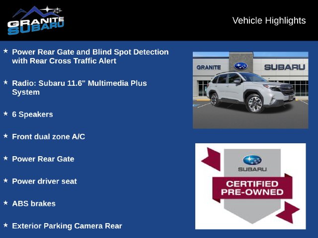 Certified 2026 Subaru Forester Premium SUV