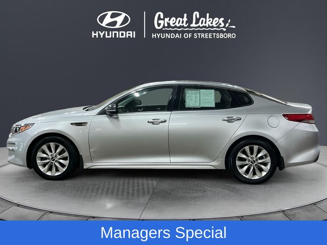 Used 2016 Kia Optima EX with VIN 5XXGU4L33GG056572 for sale in Streetsboro, OH