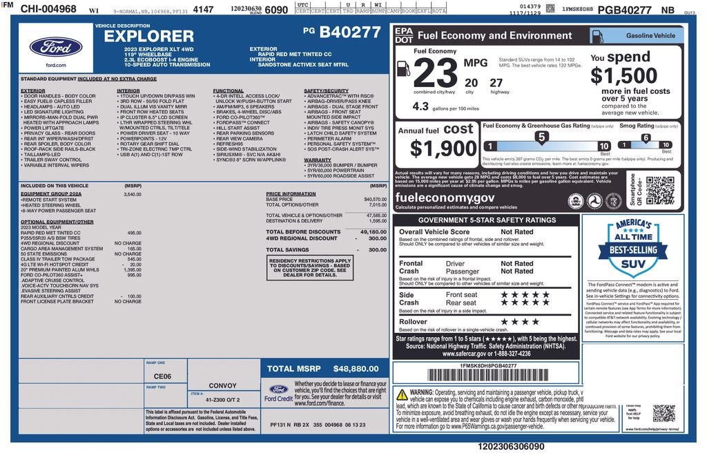Used 2023 Ford Explorer XLT SUV