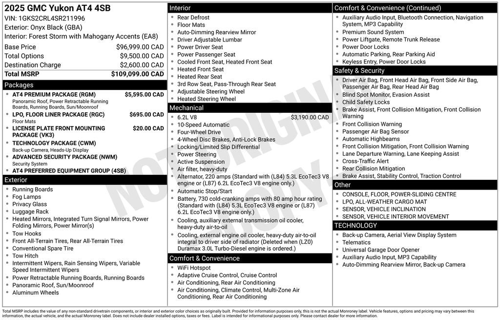 Used 2025 GMC Yukon AT4 SUV