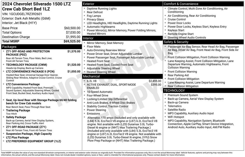 Used 2024 Chevrolet Silverado 1500 LTZ Truck