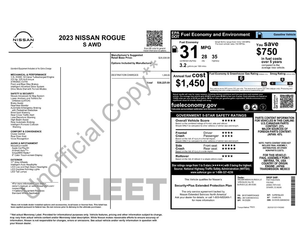 Used 2023 Nissan Rogue S