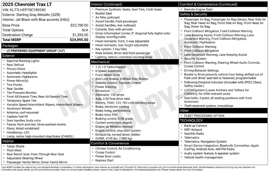 Used 2025 Chevrolet Trax LT SUV