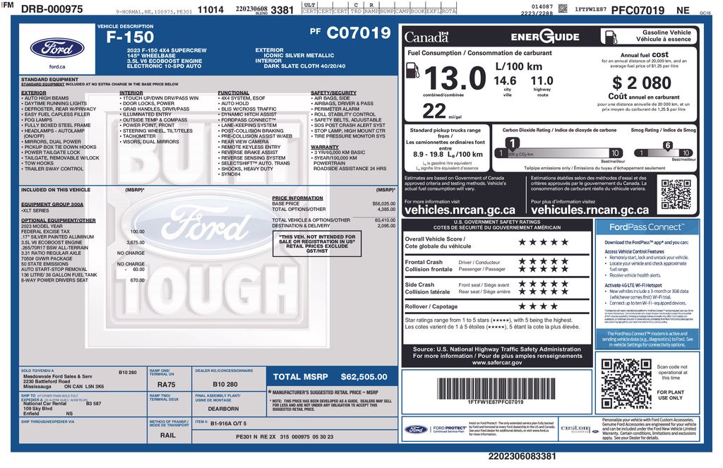 Used 2023 Ford F-150 Truck SuperCrew Cab