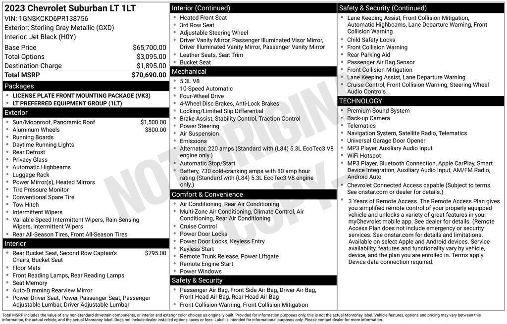 Used 2023 Chevrolet Suburban LT SUV