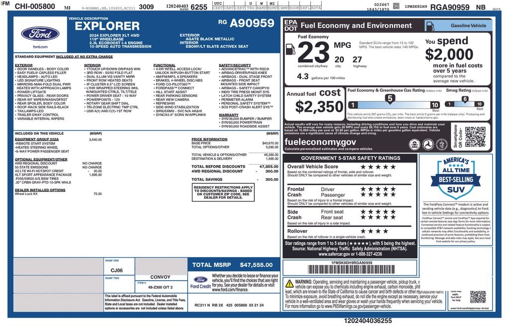 Used 2024 Ford Explorer XLT SUV