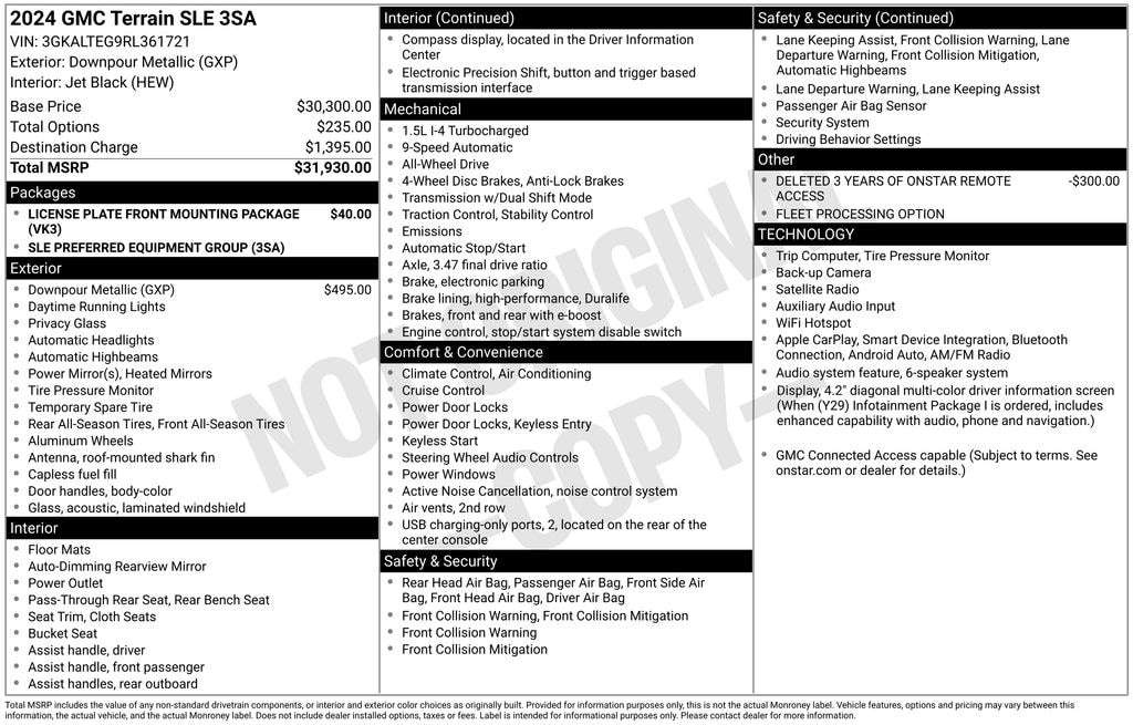 Used 2024 GMC Terrain SLE SUV