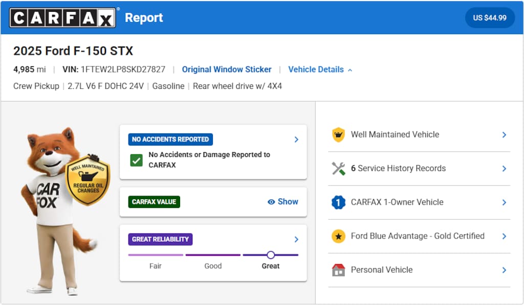 Certified 2025 Ford F-150 STX Truck