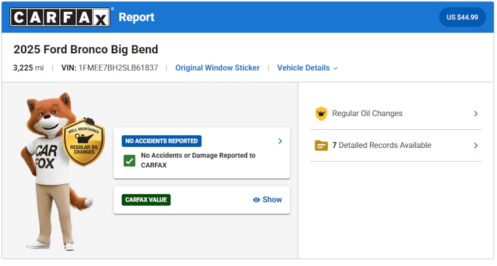 Used 2025 Ford Bronco Big Bend SUV