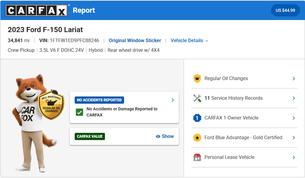 Certified 2023 Ford F-150 Lariat Truck SuperCrew Cab