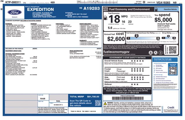 New 2027 Ford Expedition Platinum SUV