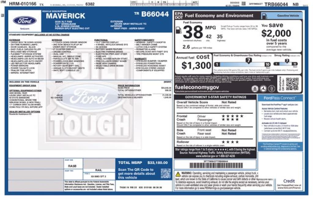 New 2026 Ford Maverick XLT Truck