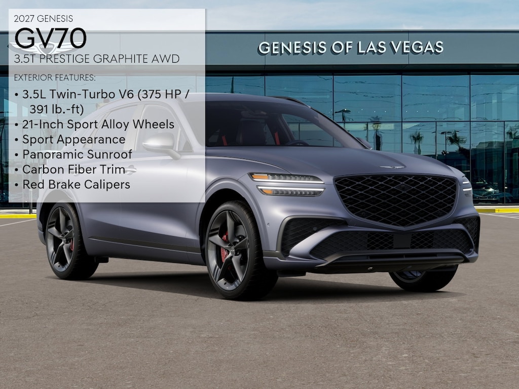New 2027 Genesis GV70 3.5T Prestige Graphite SUV