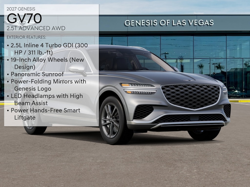 New 2027 Genesis GV70 2.5T Advanced SUV