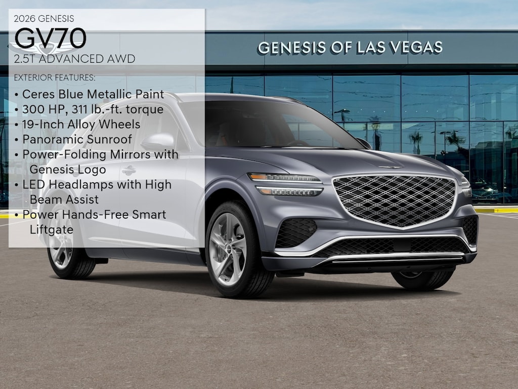 New 2026 Genesis GV70 2.5T Advanced SUV