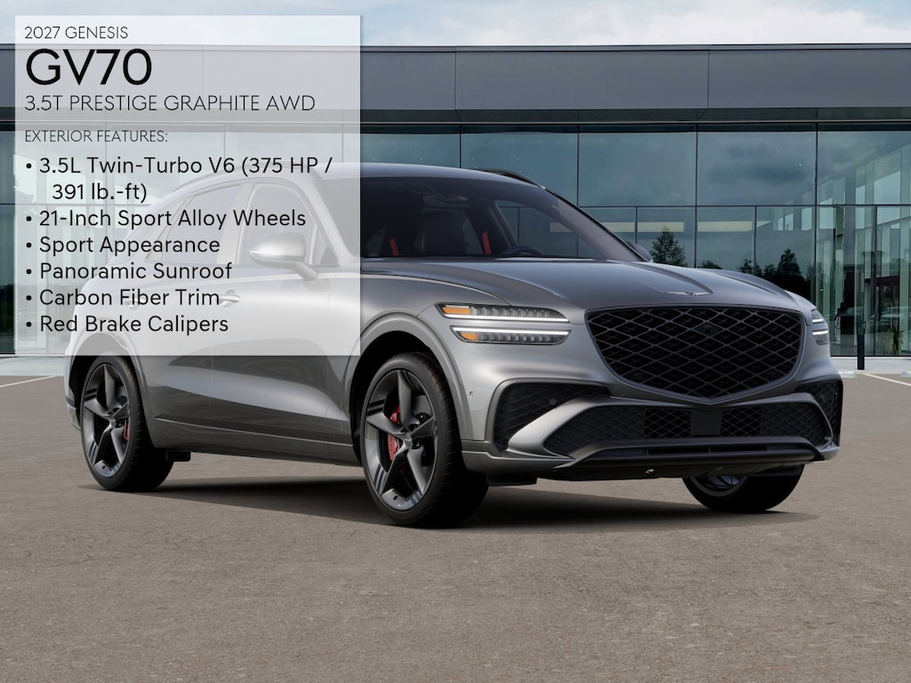 New 2027 Genesis GV70 3.5T Prestige Graphite SUV
