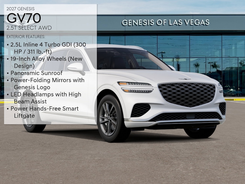 New 2027 Genesis GV70 2.5T Select SUV