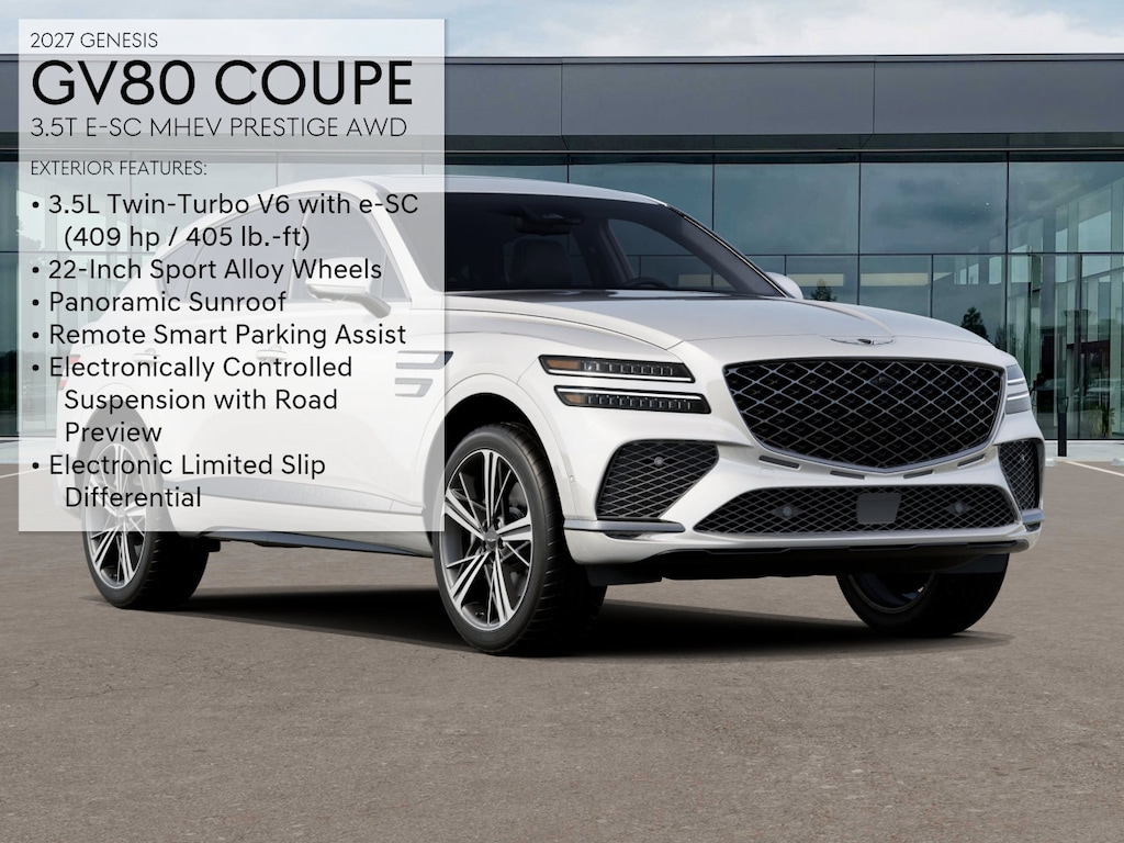 New 2027 Genesis GV80 Coupe 3.5T e-SC Prestige SUV