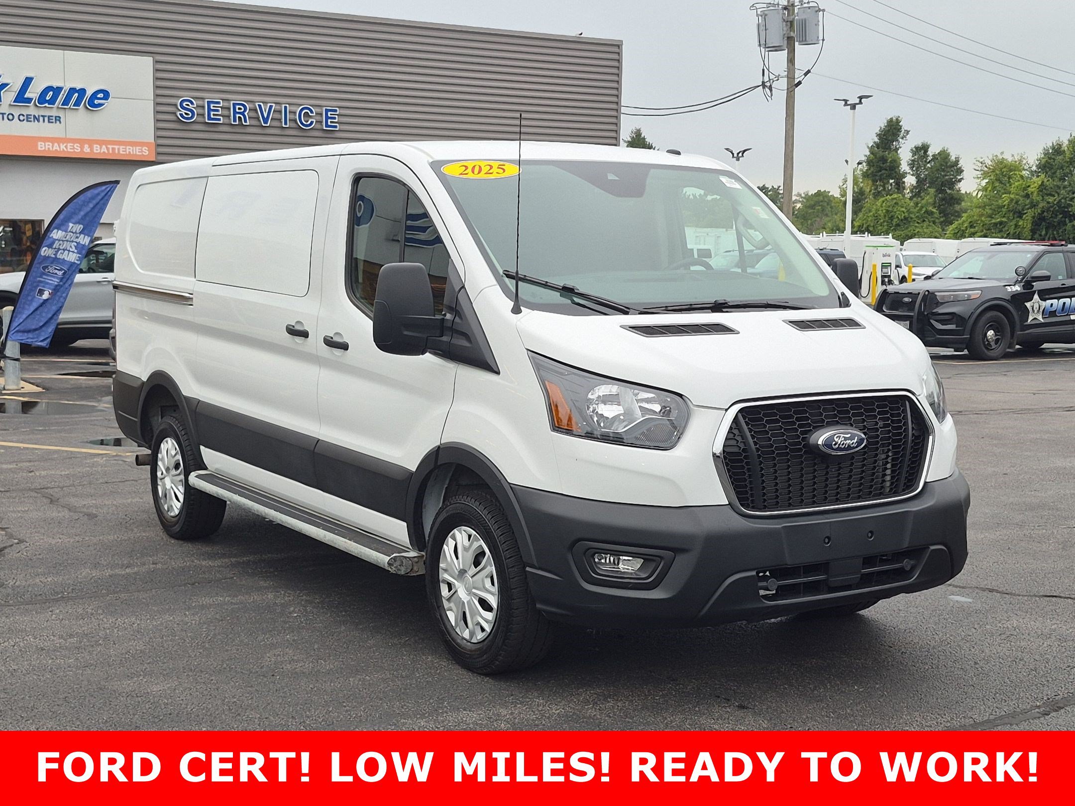 Certified 2025 Ford Transit Cargo Van T-250 130 Low Rf 9070 GVWR RWD