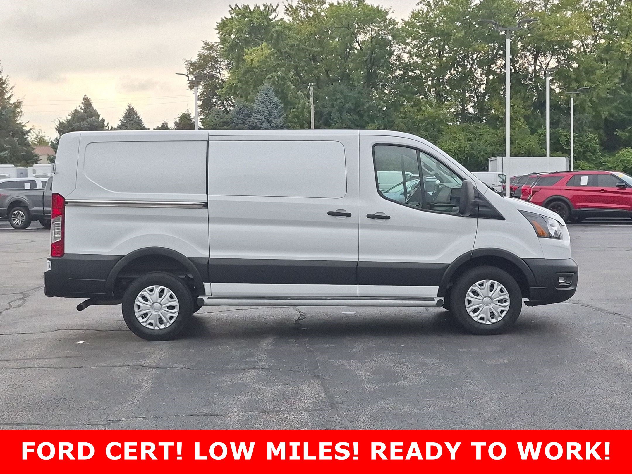 Certified 2025 Ford Transit Cargo Van T-250 130 Low Rf 9070 GVWR RWD