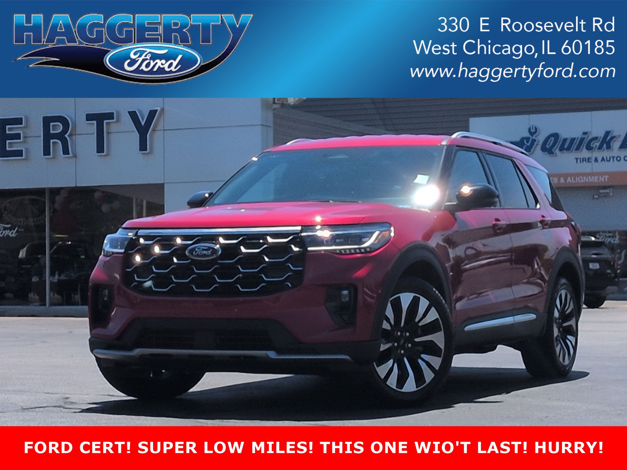 Certified 2026 Ford Explorer Platinum 4WD Platinum 4WD