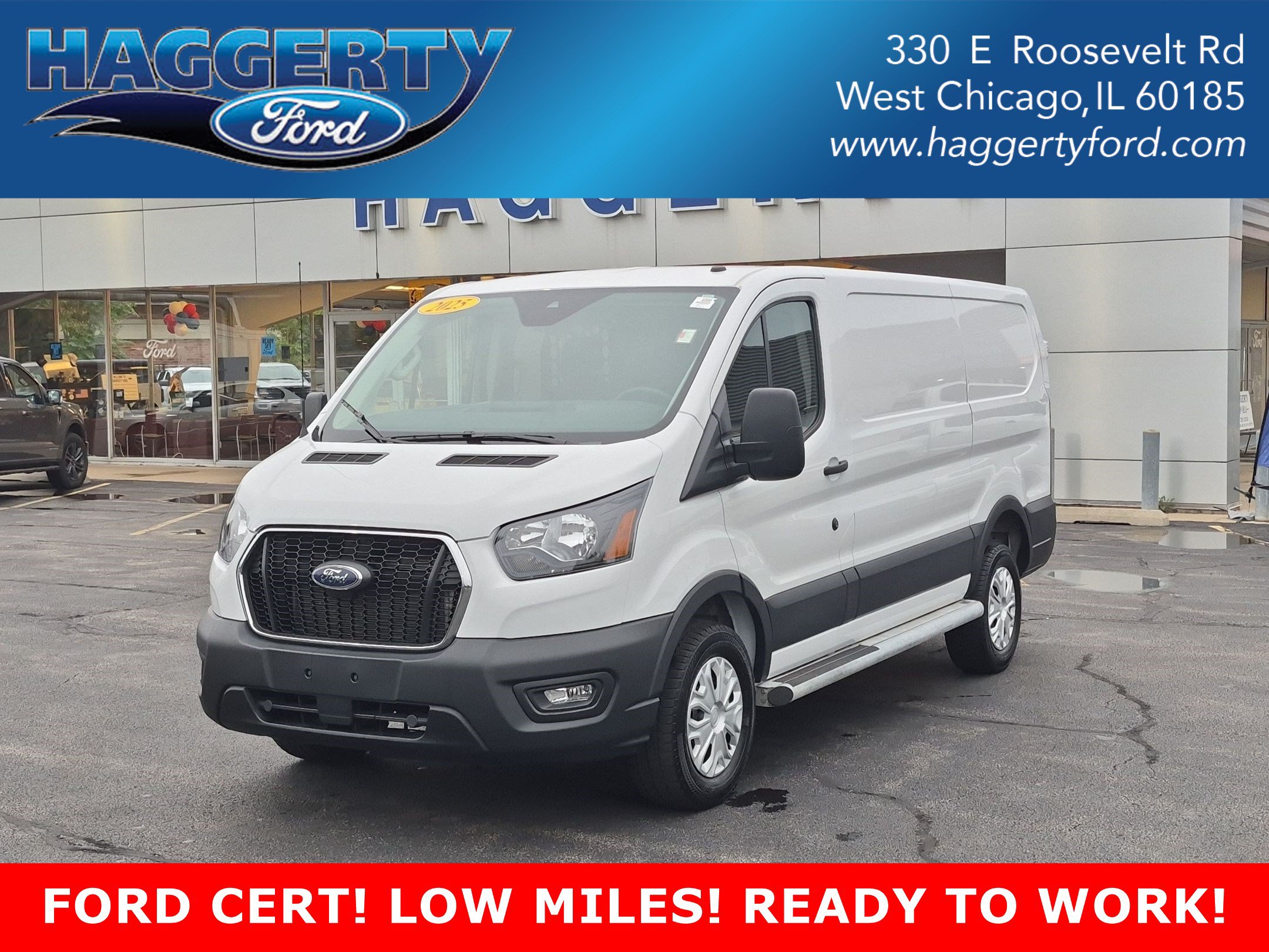 Certified 2025 Ford Transit Cargo Van T-250 130 Low Rf 9070 GVWR RWD