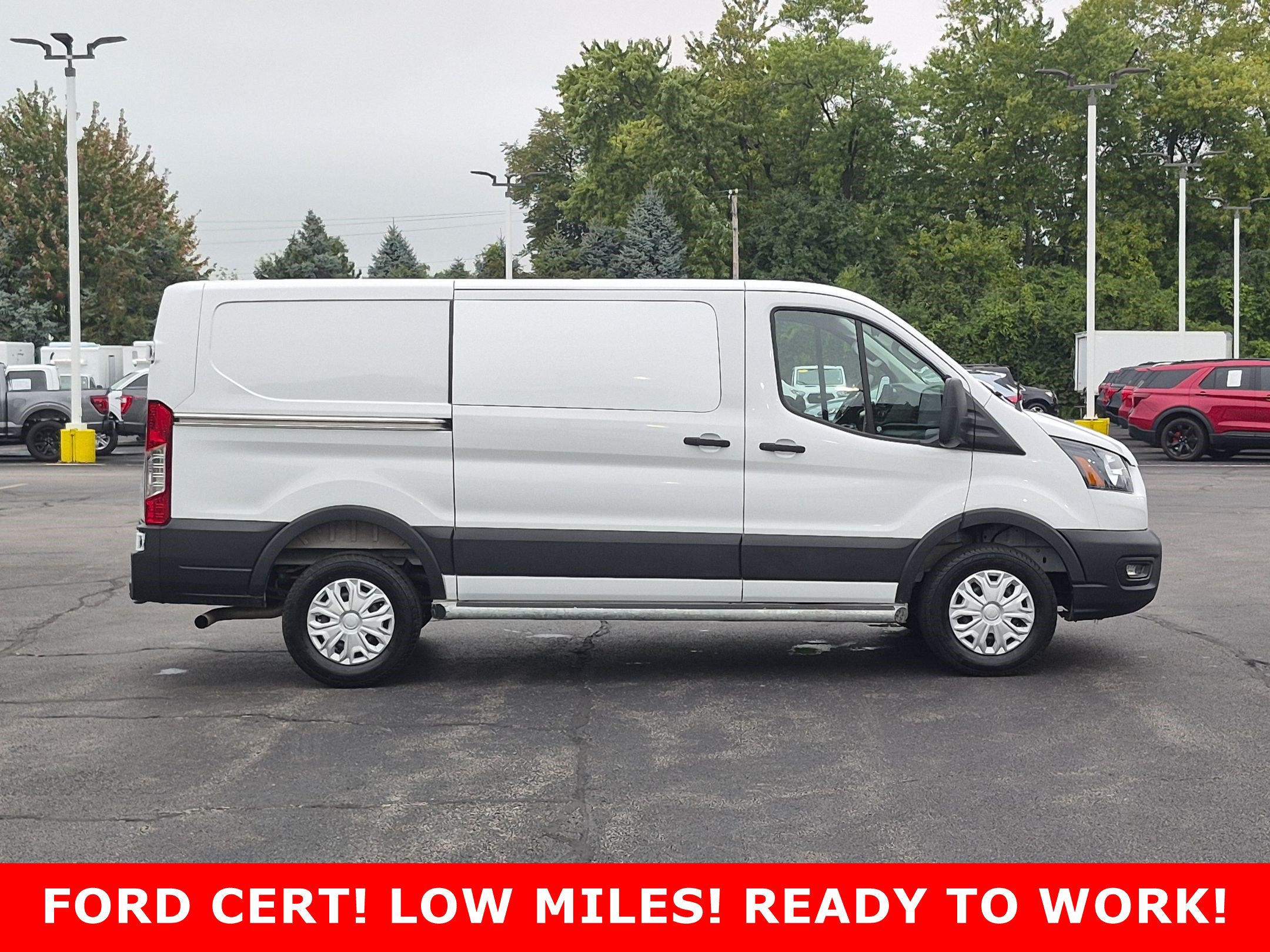 Certified 2025 Ford Transit Cargo Van T-250 130 Low Rf 9070 GVWR RWD