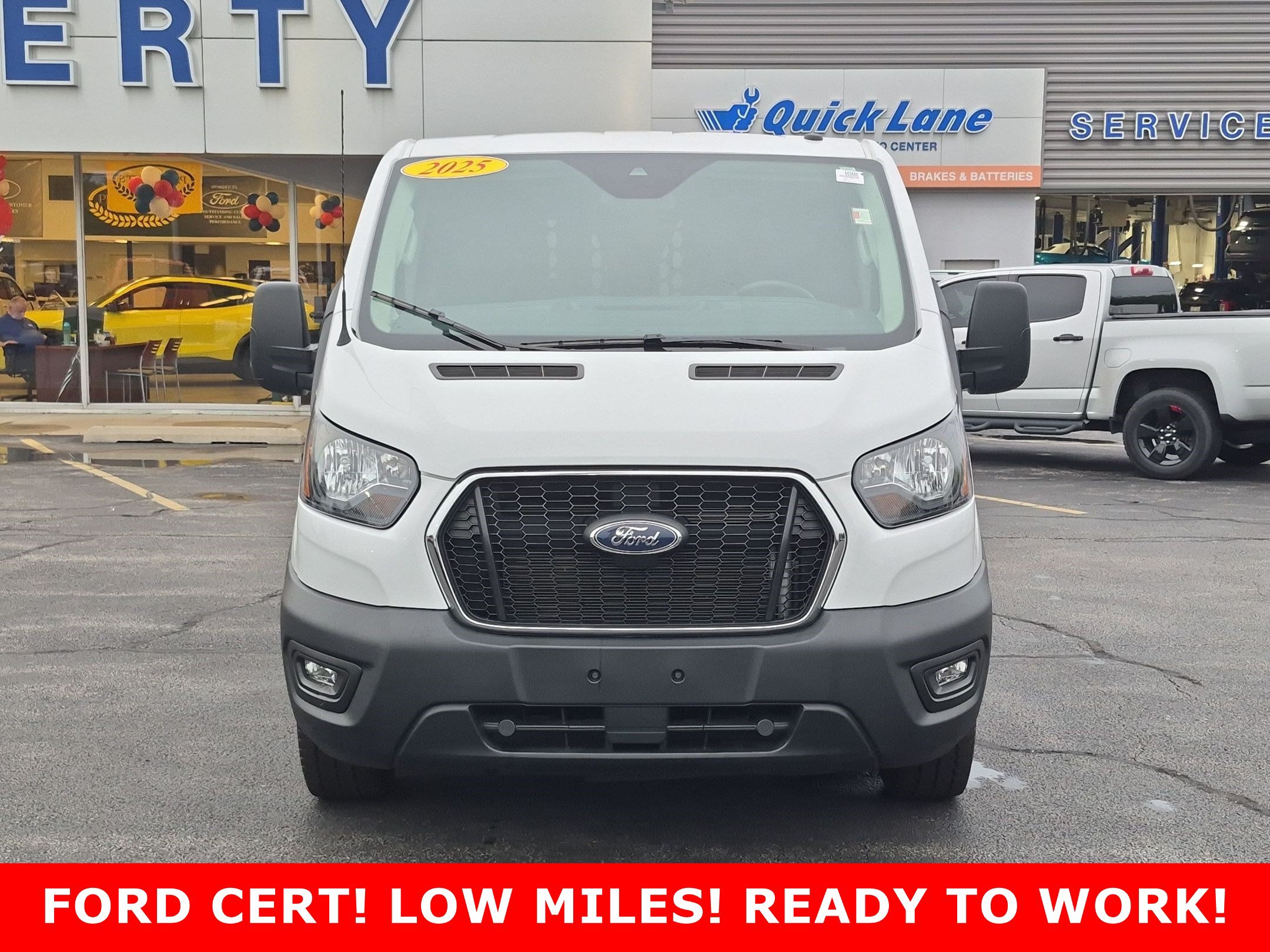 Certified 2025 Ford Transit Cargo Van T-250 130 Low Rf 9070 GVWR RWD