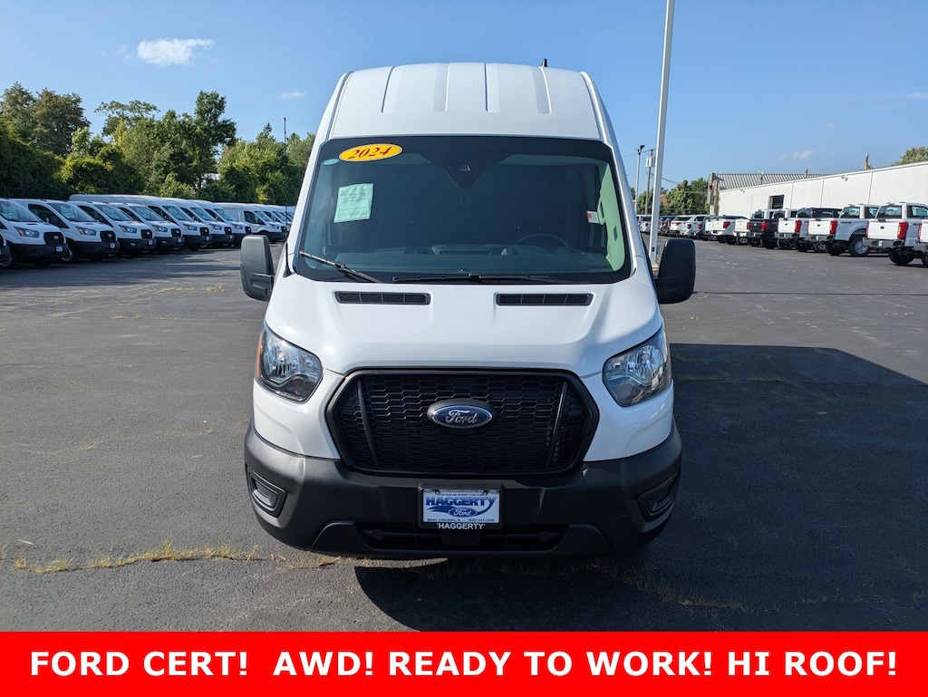 Certified 2024 Ford Transit T-250 T-250 148 EL Hi Rf 9070 GVWR AWD Full-size Cargo Van