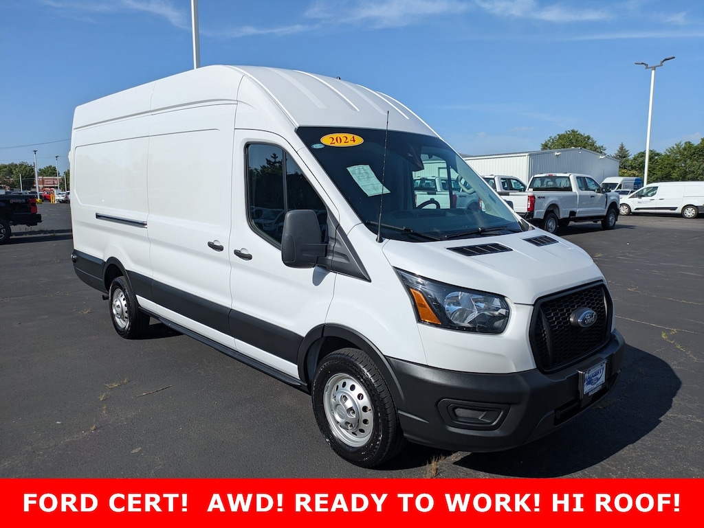 Certified 2024 Ford Transit T-250 T-250 148 EL Hi Rf 9070 GVWR AWD Full-size Cargo Van