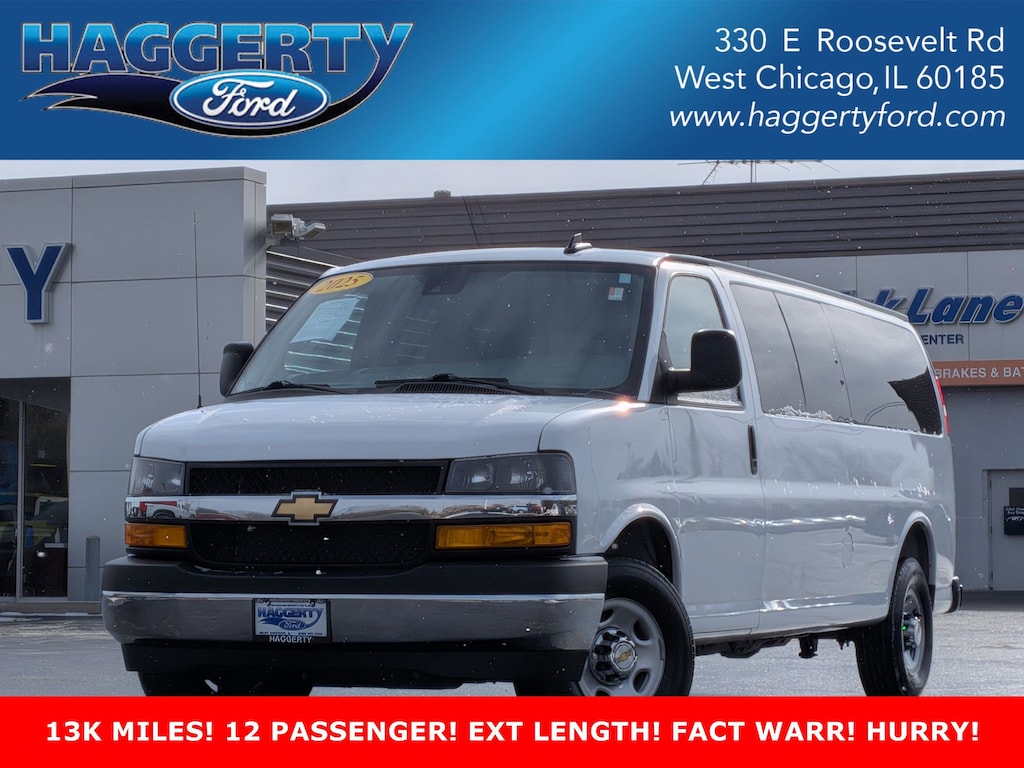 Used 2025 Chevrolet Express Passenger RWD 3500 155 LT Full-size Passenger Van