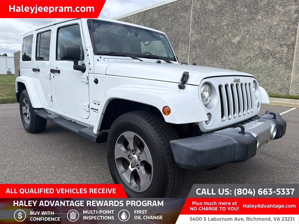 Used 2017 Jeep Wrangler JK Unlimited Sahara 4x4 SUV