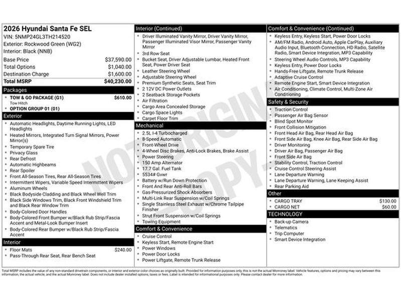 2026 Hyundai Santa Fe SEL Sport Utility