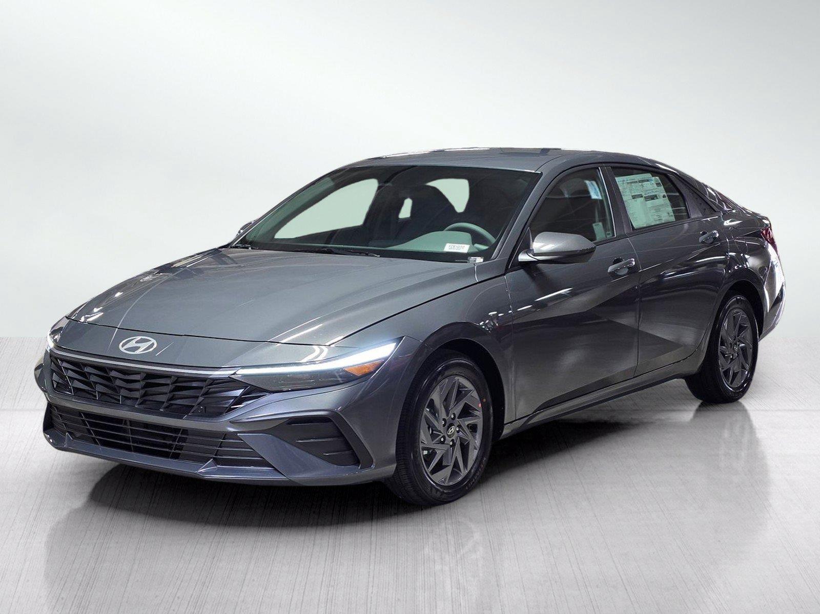 New 2026 Hyundai Elantra Hybrid Blue Sedan