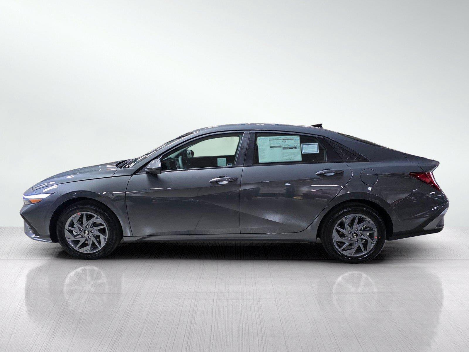 New 2026 Hyundai Elantra Hybrid Blue Sedan