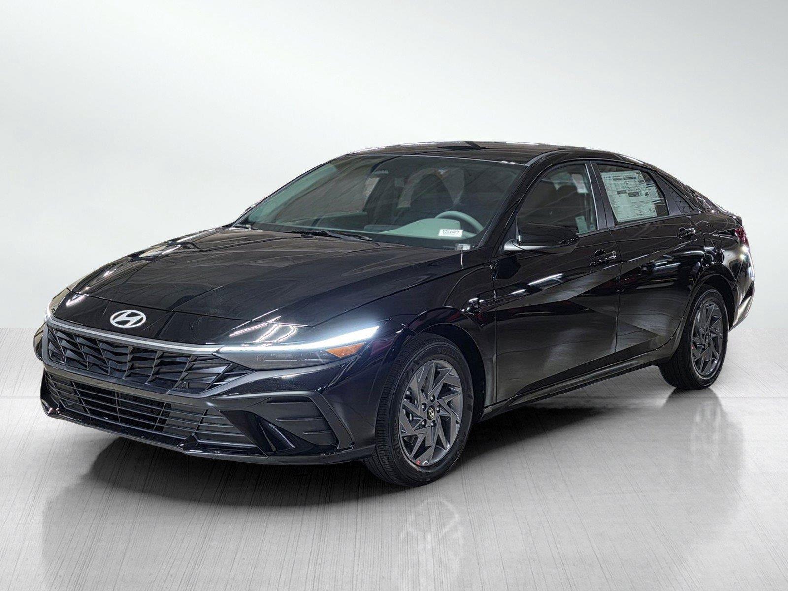 New 2026 Hyundai Elantra Hybrid Blue Sedan