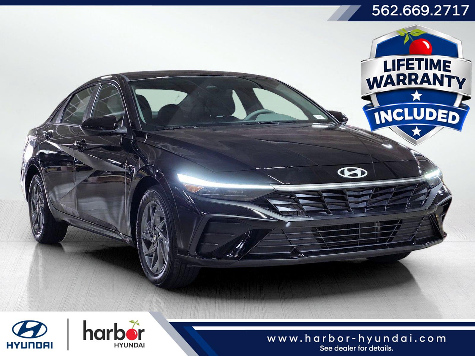 New 2026 Hyundai Elantra Hybrid Blue Sedan