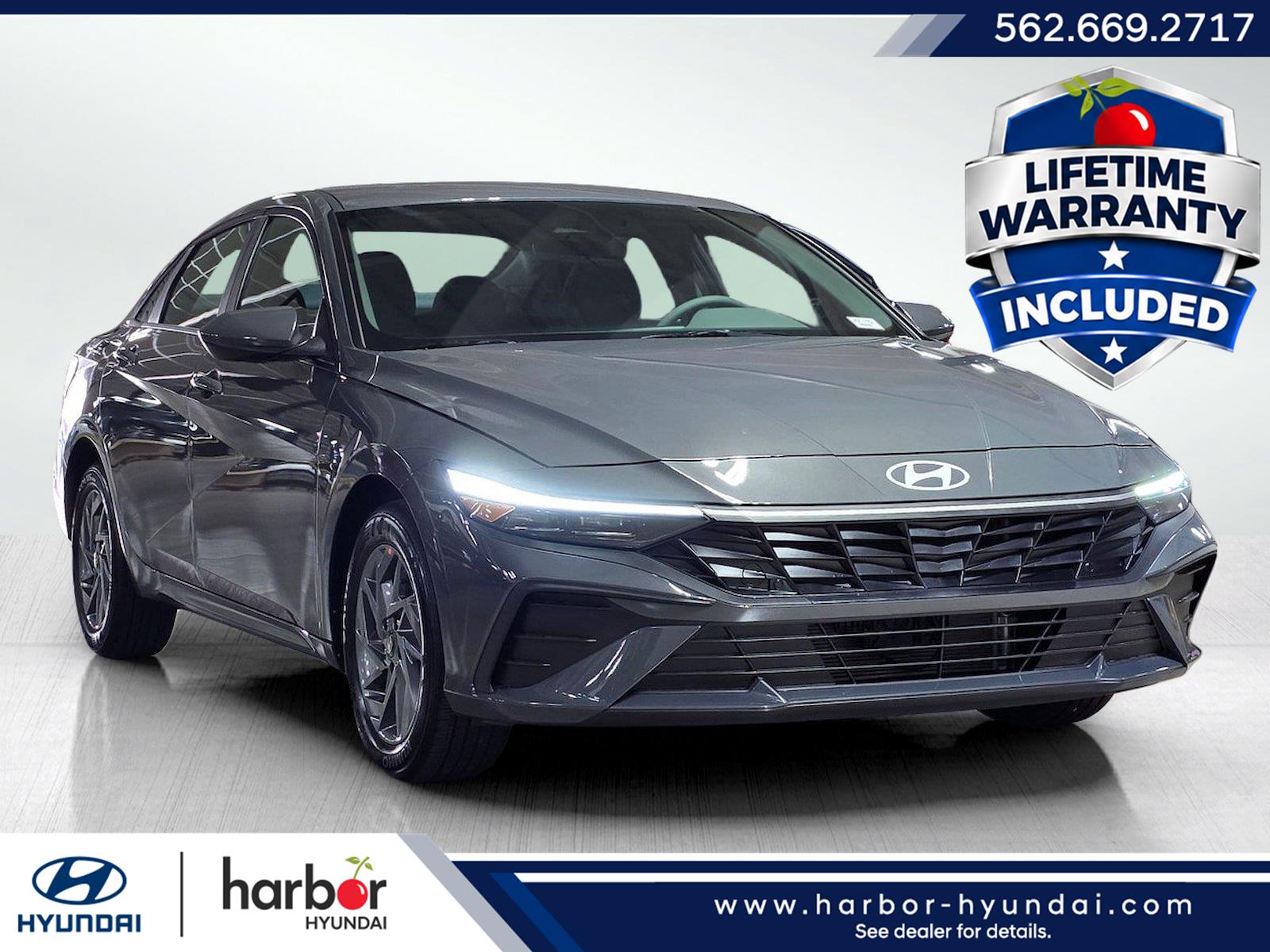 New 2026 Hyundai Elantra Hybrid Blue Sedan