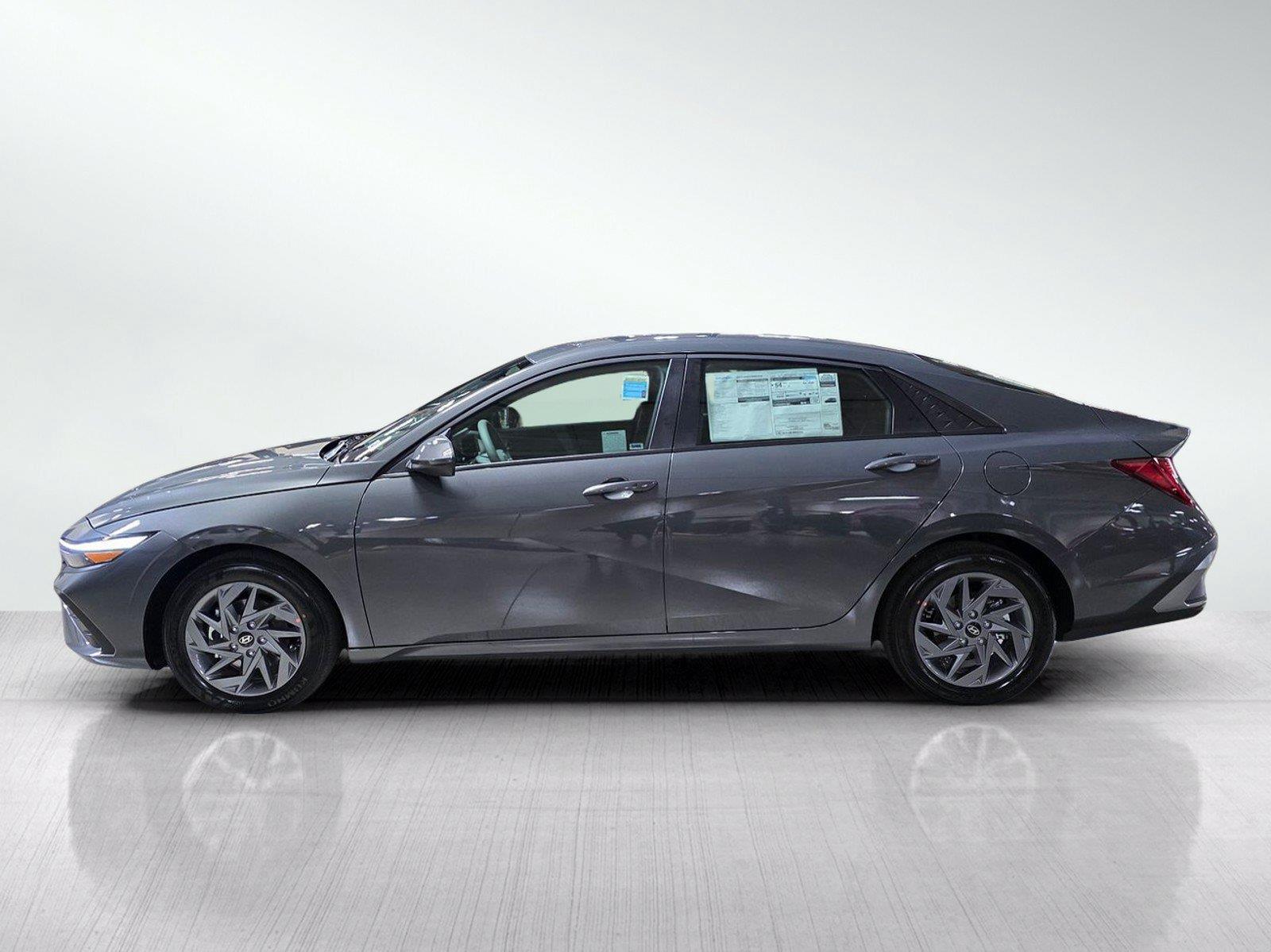 New 2026 Hyundai Elantra Hybrid Blue Sedan