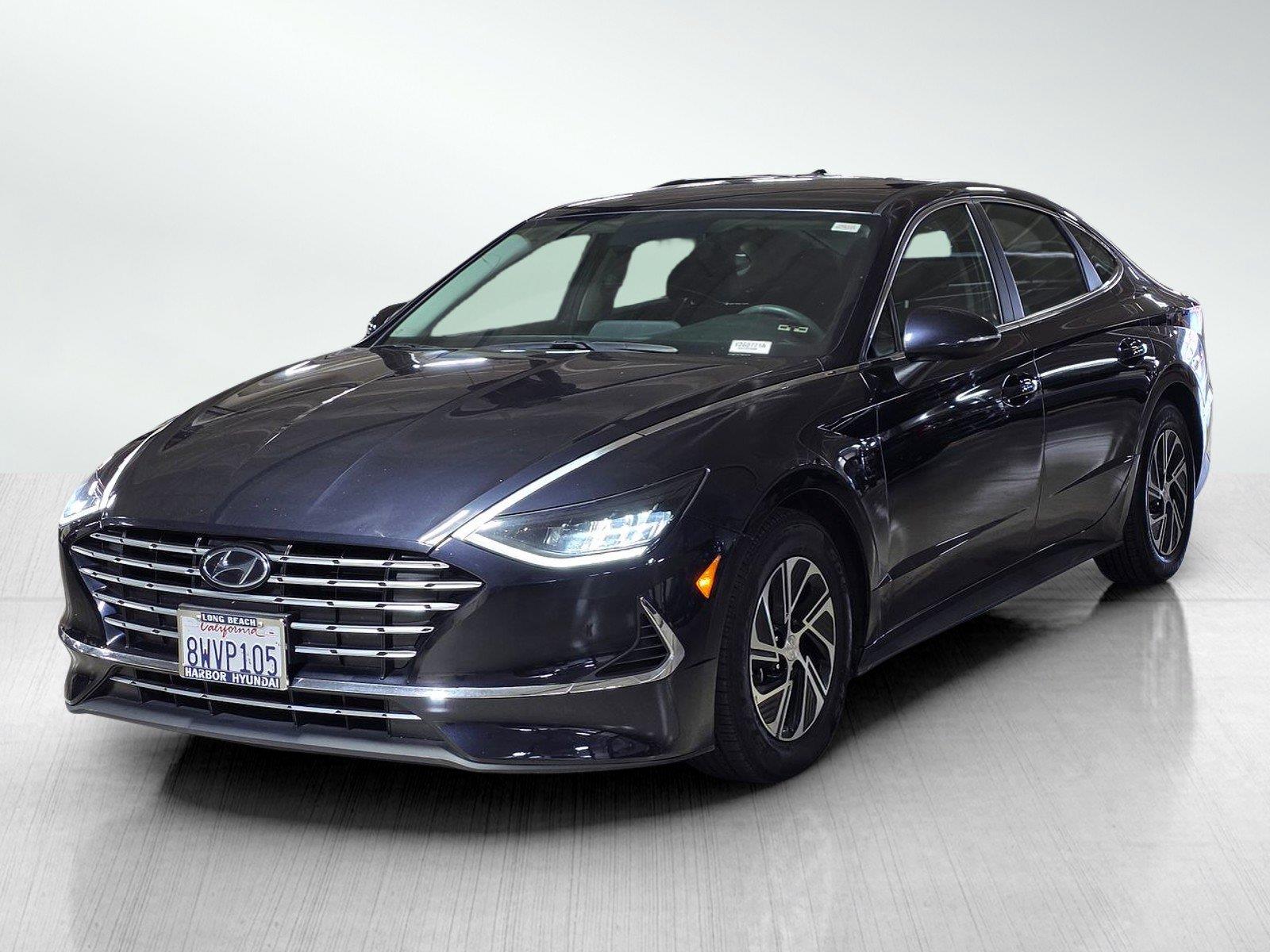 Used 2021 Hyundai Sonata Hybrid Blue Sedan Blue Sedan