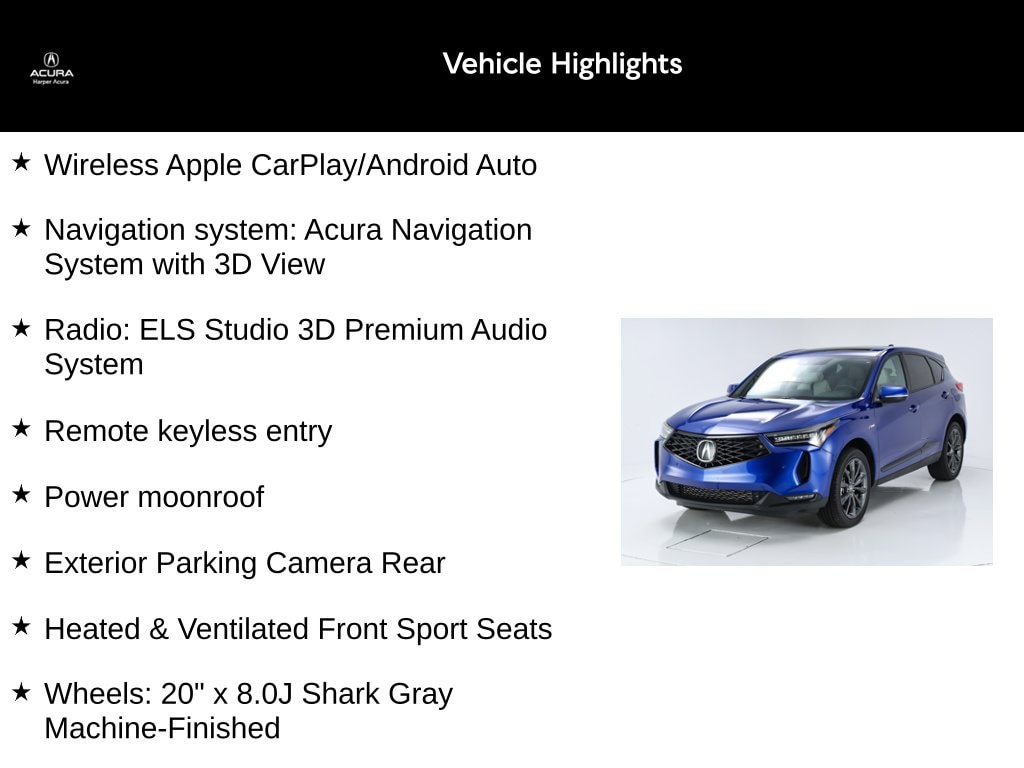 Certified 2025 Acura RDX A-Spec Package SH-AWD SUV