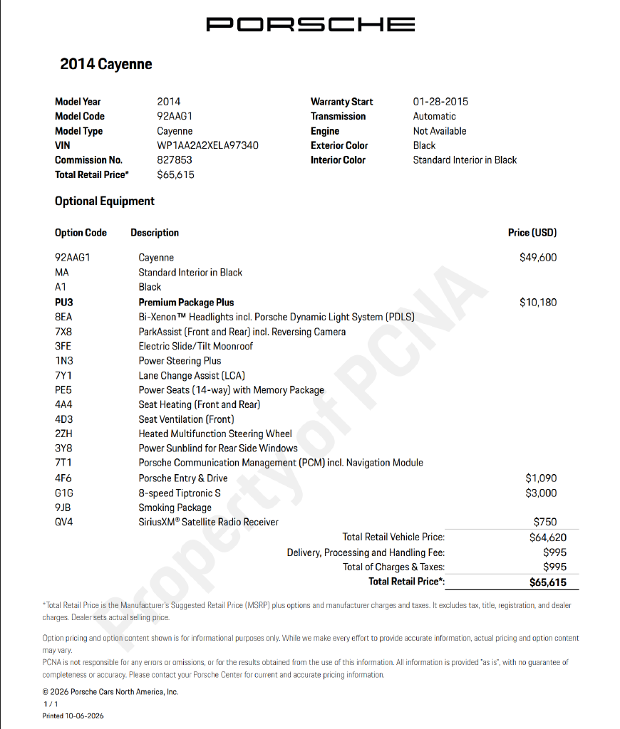 Used 2014 Porsche Cayenne SUV