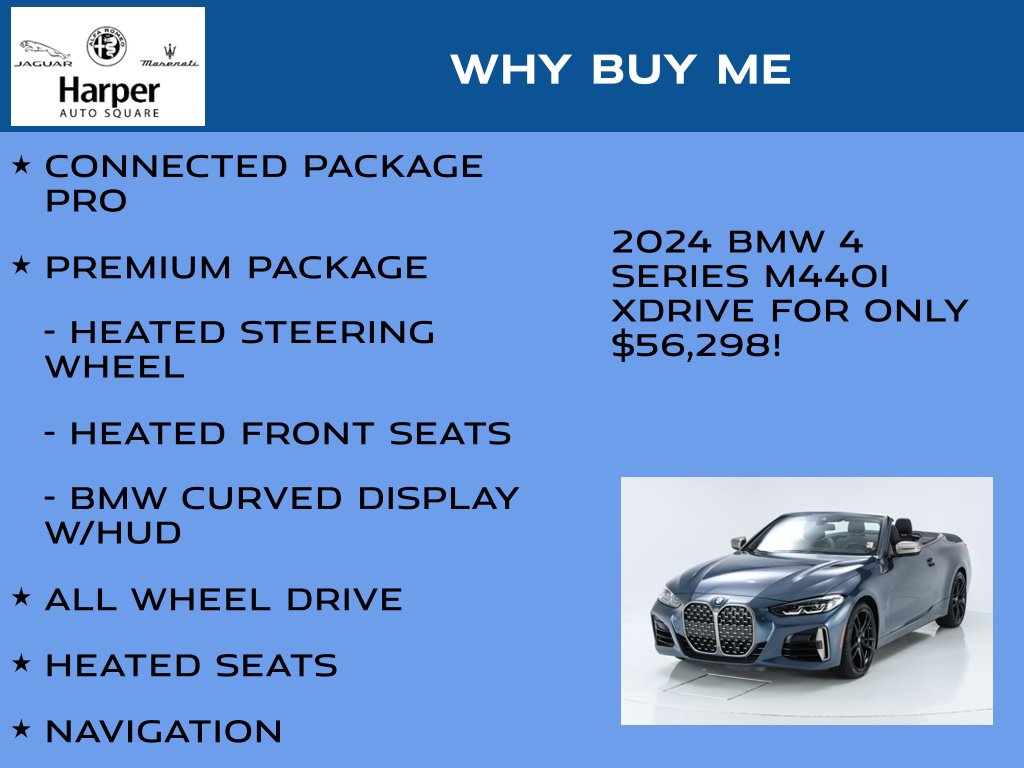 Used 2024 BMW 4 Series M440i xDrive Convertible