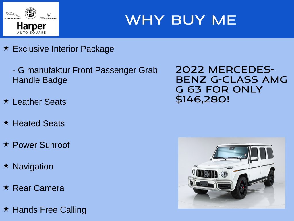 Used 2022 Mercedes-Benz G-Class G 63 AMG® SUV