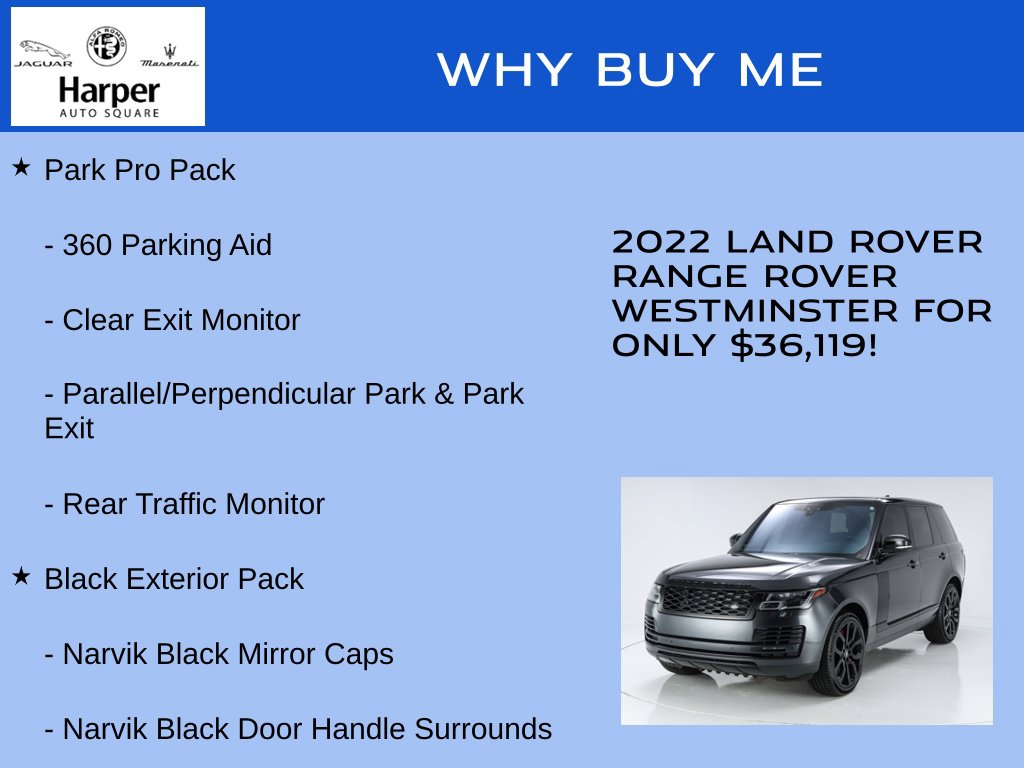 Used 2022 Land Rover Range Rover Westminster SUV